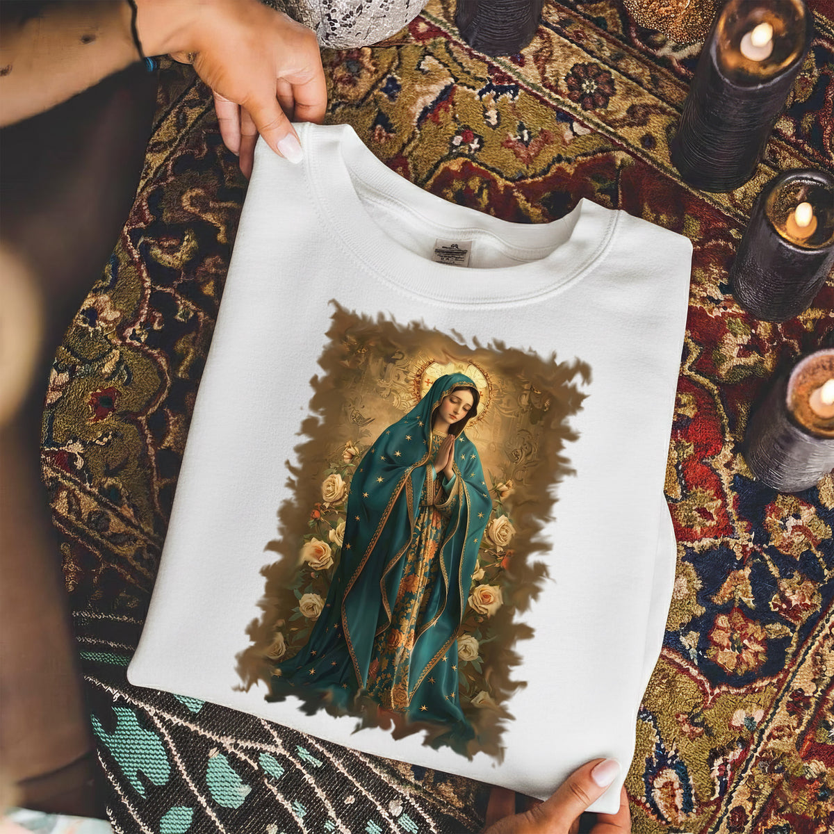 Our Lady of Guadalupe Faith – Unisex Tshirt / Hoodie / Sweatshirt