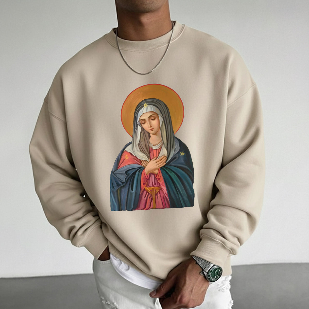 Virgin Mary of the Roses Inspirational – Unisex Tshirt / Hoodie / Sweatshirt