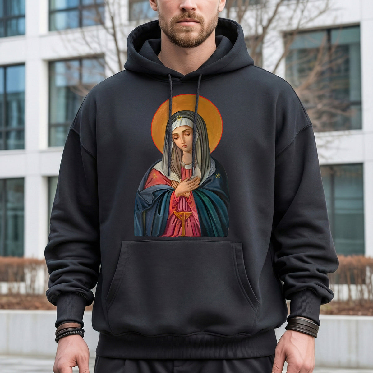 Virgin Mary of the Roses Inspirational – Unisex Tshirt / Hoodie / Sweatshirt