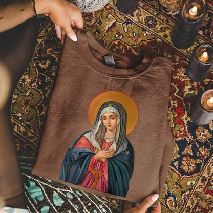 Virgin Mary of the Roses Inspirational – Unisex Tshirt / Hoodie / Sweatshirt