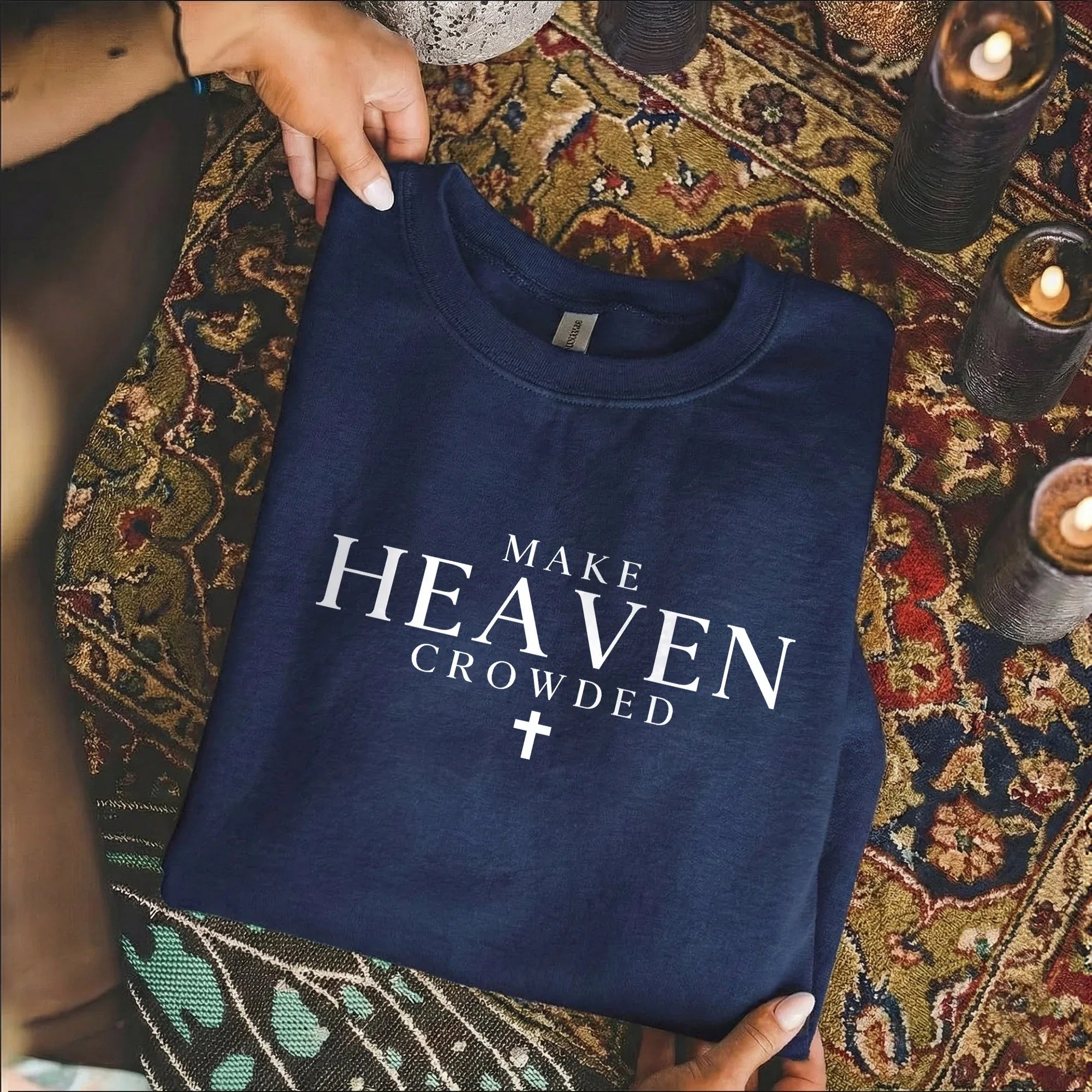 Make Heaven Crowded Minimalist Scripture Design – Minimalist Faith – Unisex Tshirt / Hoodie / Sweatshirt - Faith Guided Life