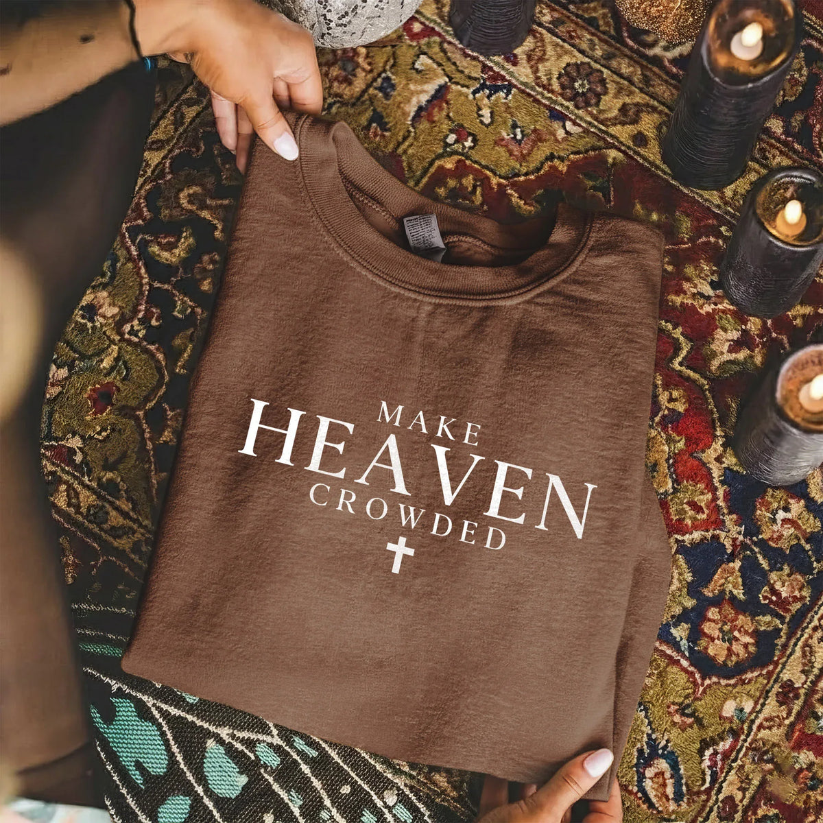 Make Heaven Crowded Minimalist Scripture Design – Minimalist Faith – Unisex Tshirt / Hoodie / Sweatshirt - Faith Guided Life