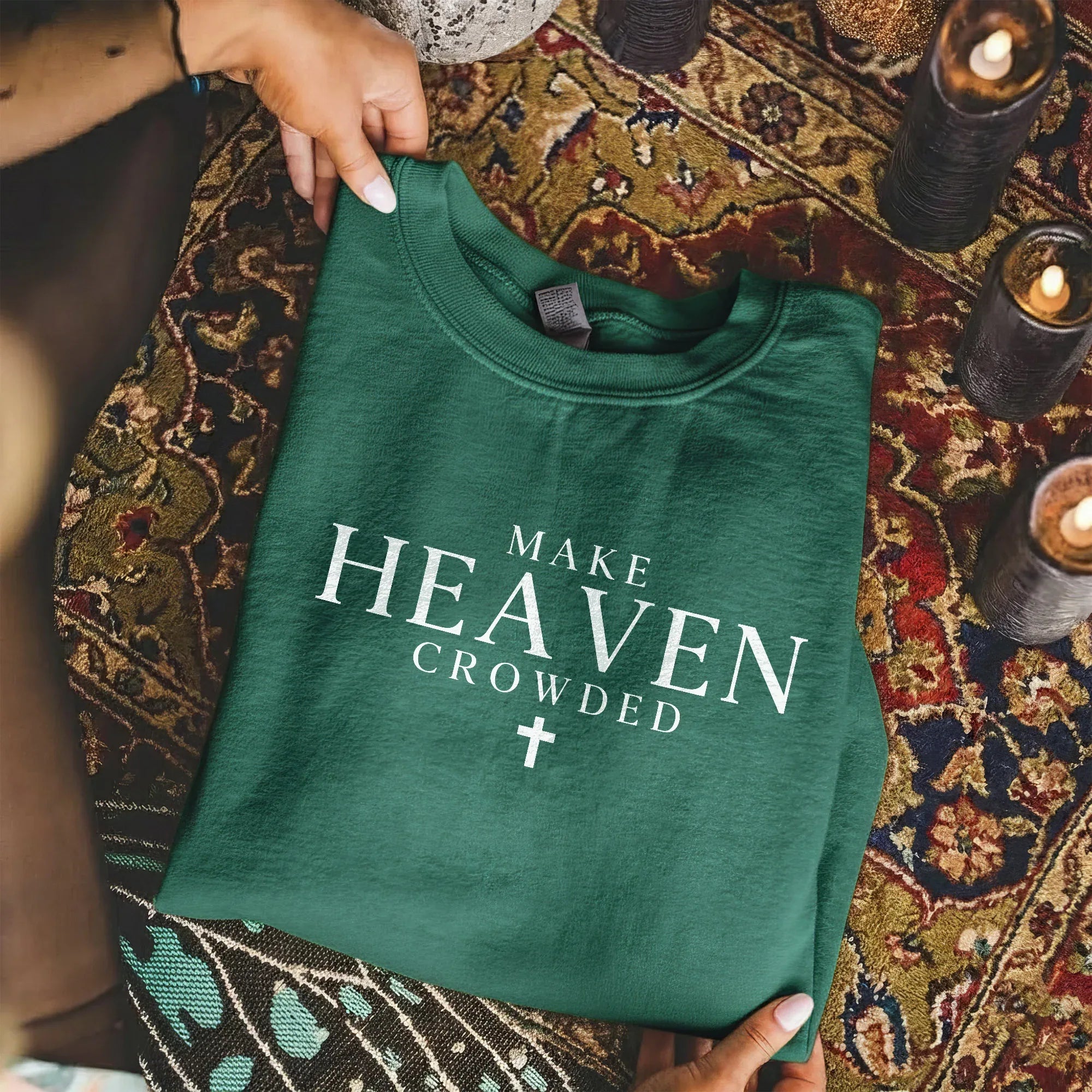 Make Heaven Crowded Minimalist Scripture Design – Minimalist Faith – Unisex Tshirt / Hoodie / Sweatshirt - Faith Guided Life