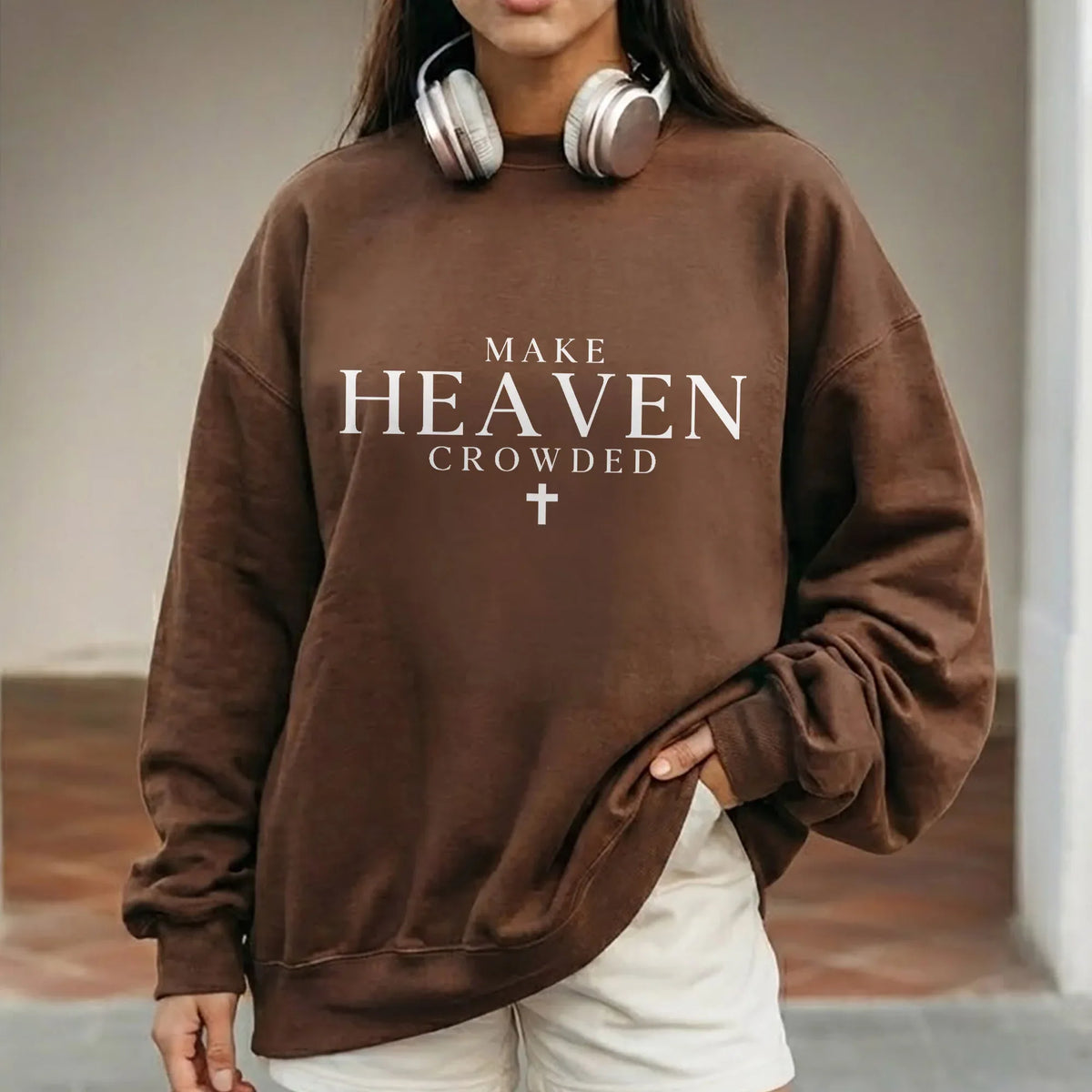 Make Heaven Crowded Minimalist Scripture Design – Minimalist Faith – Unisex Tshirt / Hoodie / Sweatshirt - Faith Guided Life