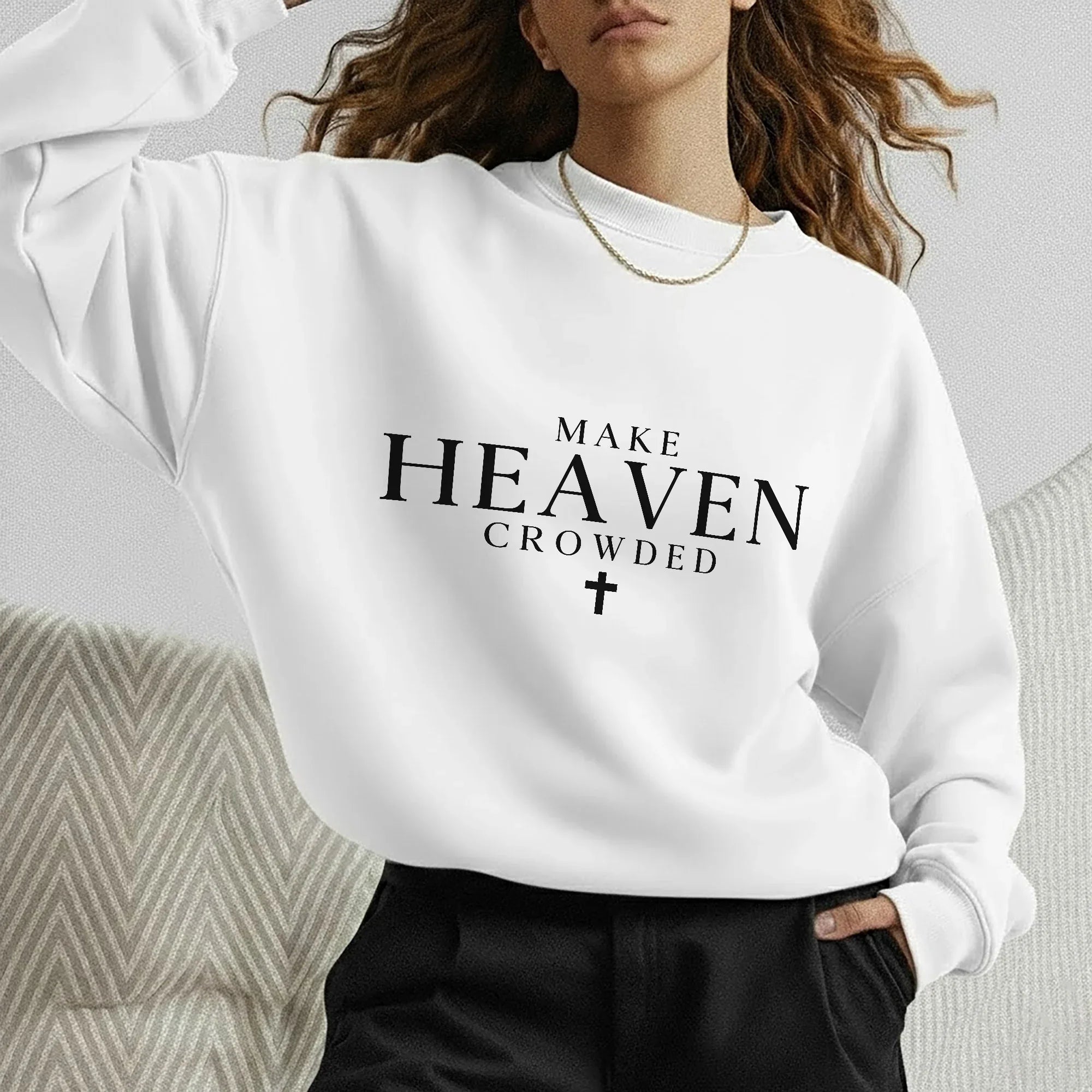 Make Heaven Crowded Minimalist Scripture Design – Minimalist Faith – Unisex Tshirt / Hoodie / Sweatshirt - Faith Guided Life