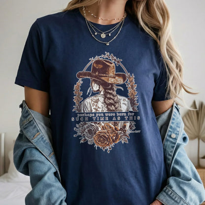 Perhaps You Were Born For Such a Time as This – Faith Floral – Unisex Tshirt / Hoodie / Sweatshirt - Faith Guided Life