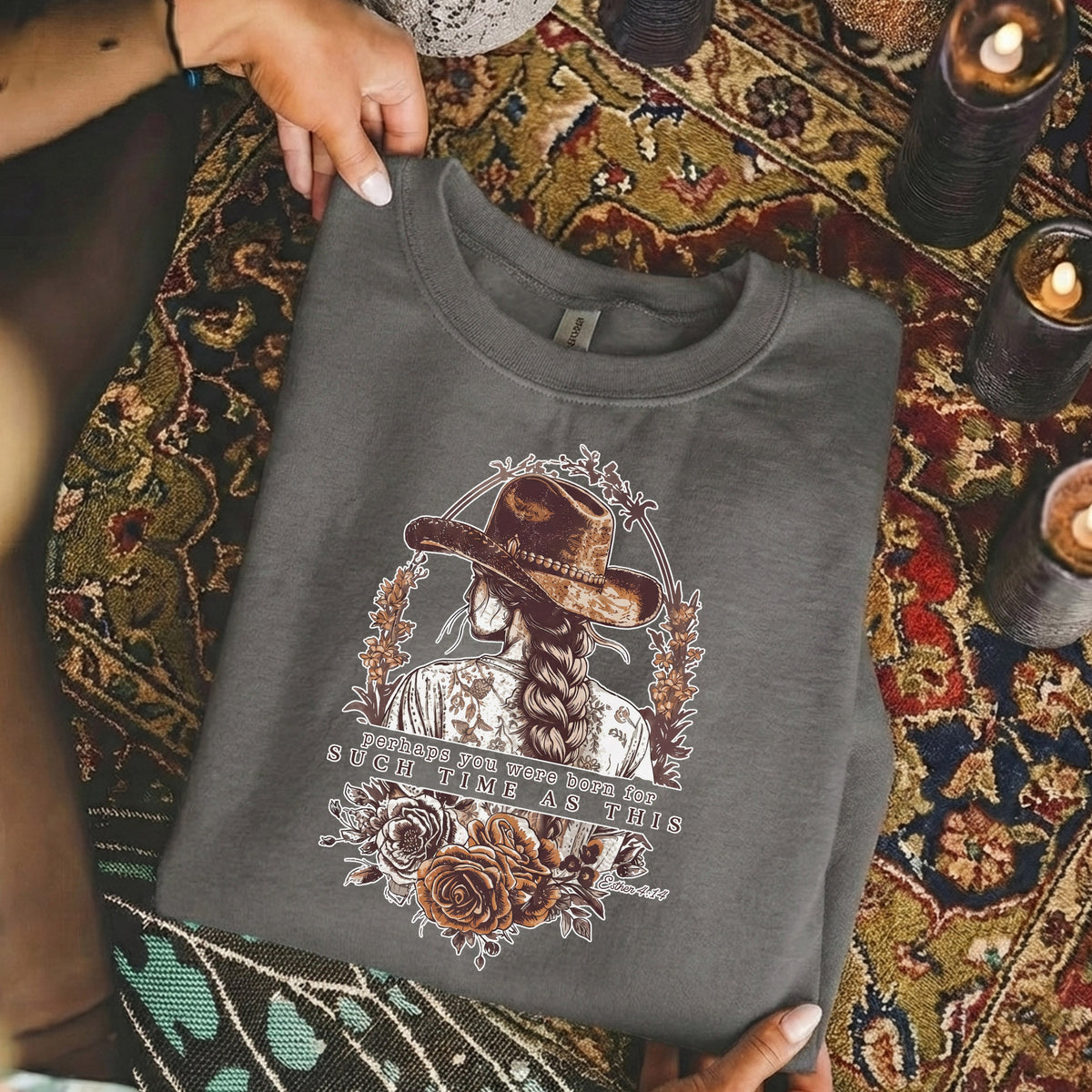 [COMFORT T-SHIRT] Perhaps You Were Born For Such a Time as This – Faith Floral