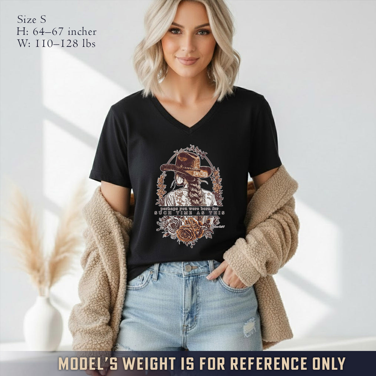 Perhaps You Were Born For Such a Time as This - V-Neck Christian Shirt