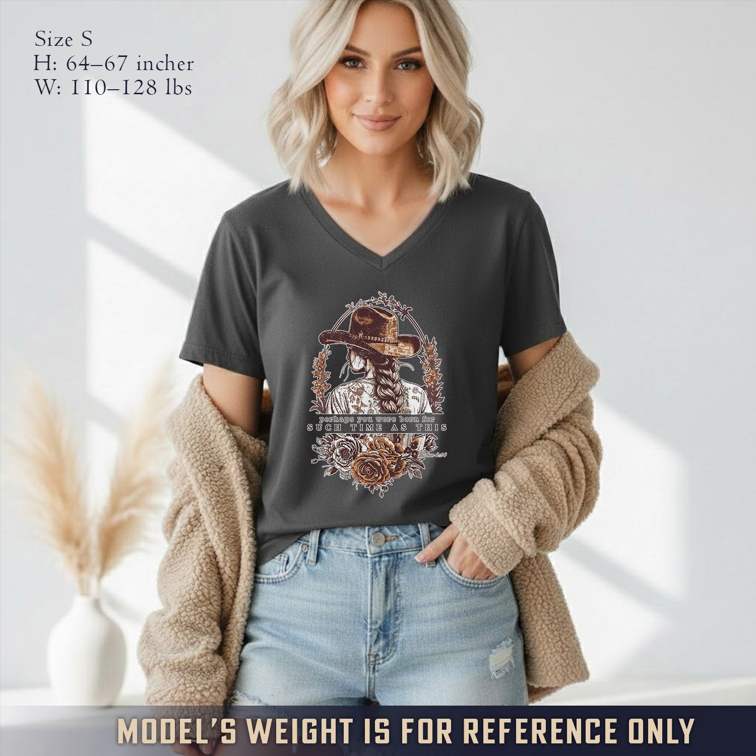 Perhaps You Were Born For Such a Time as This - V-Neck Christian Shirt