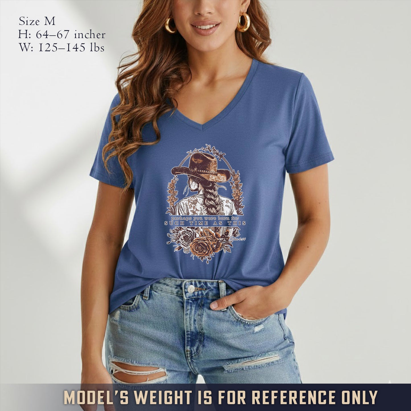 Perhaps You Were Born For Such a Time as This - V-Neck Christian Shirt