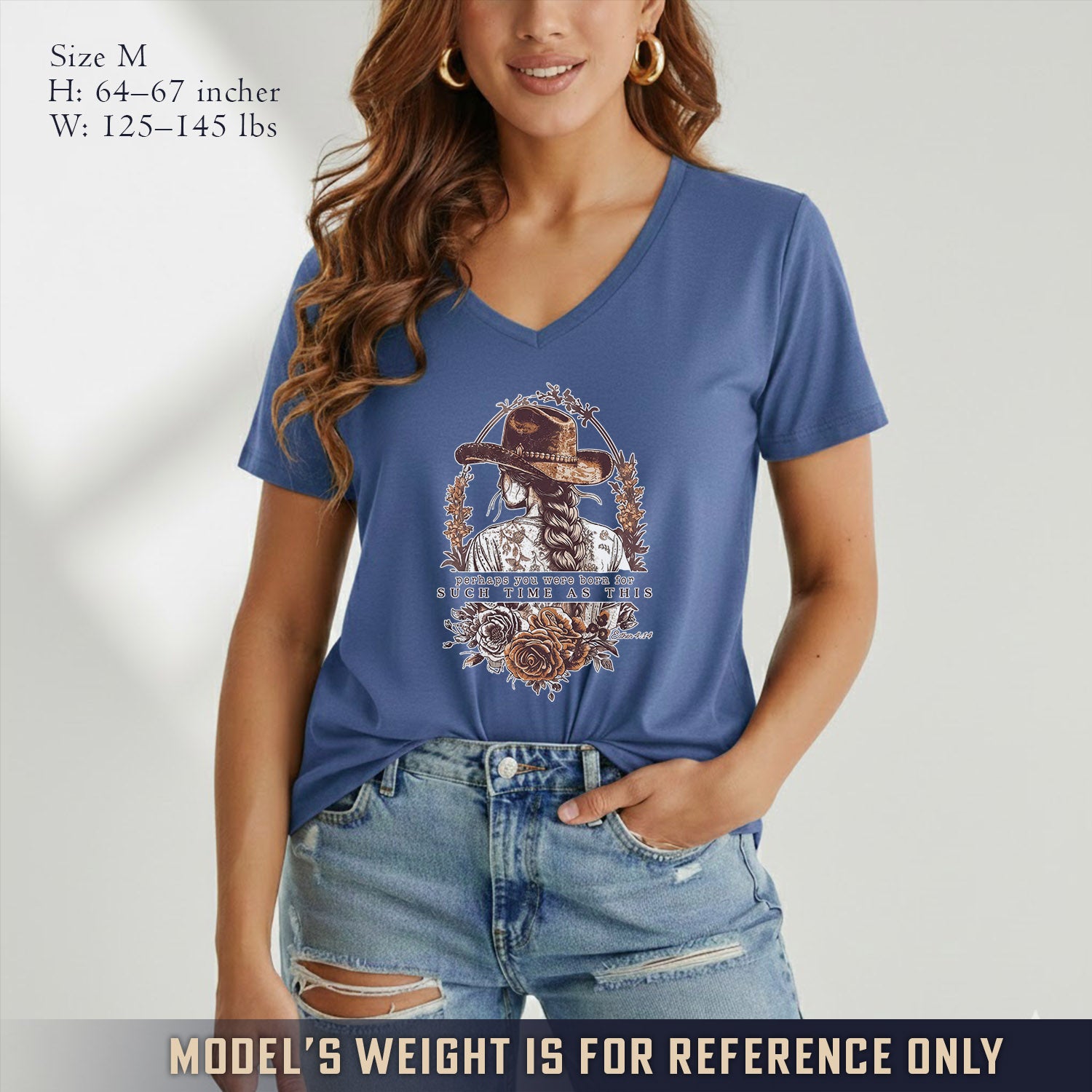 Perhaps You Were Born For Such a Time as This - V-Neck Christian Shirt