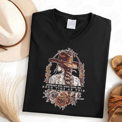 Perhaps You Were Born For Such a Time as This - V-Neck Christian Shirt