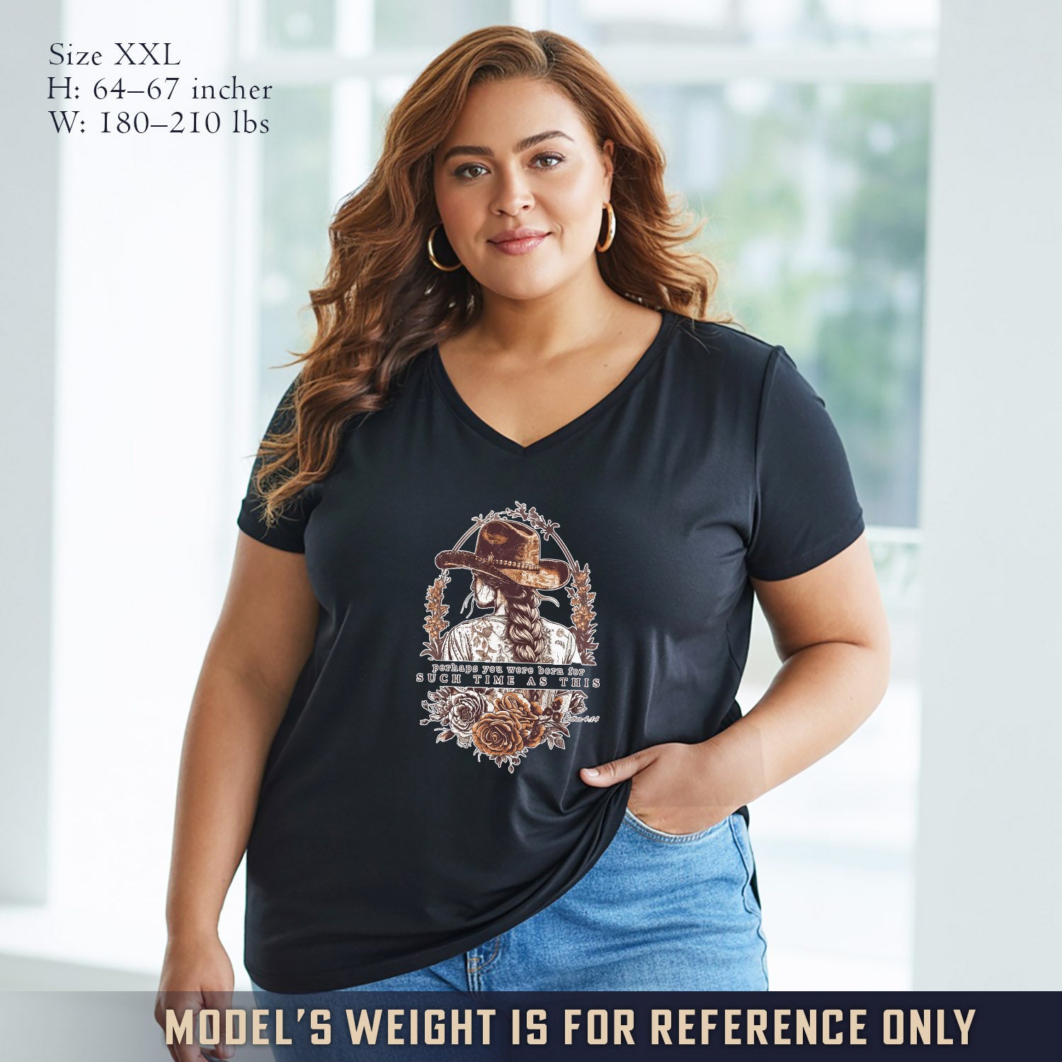 Perhaps You Were Born For Such a Time as This - V-Neck Christian Shirt