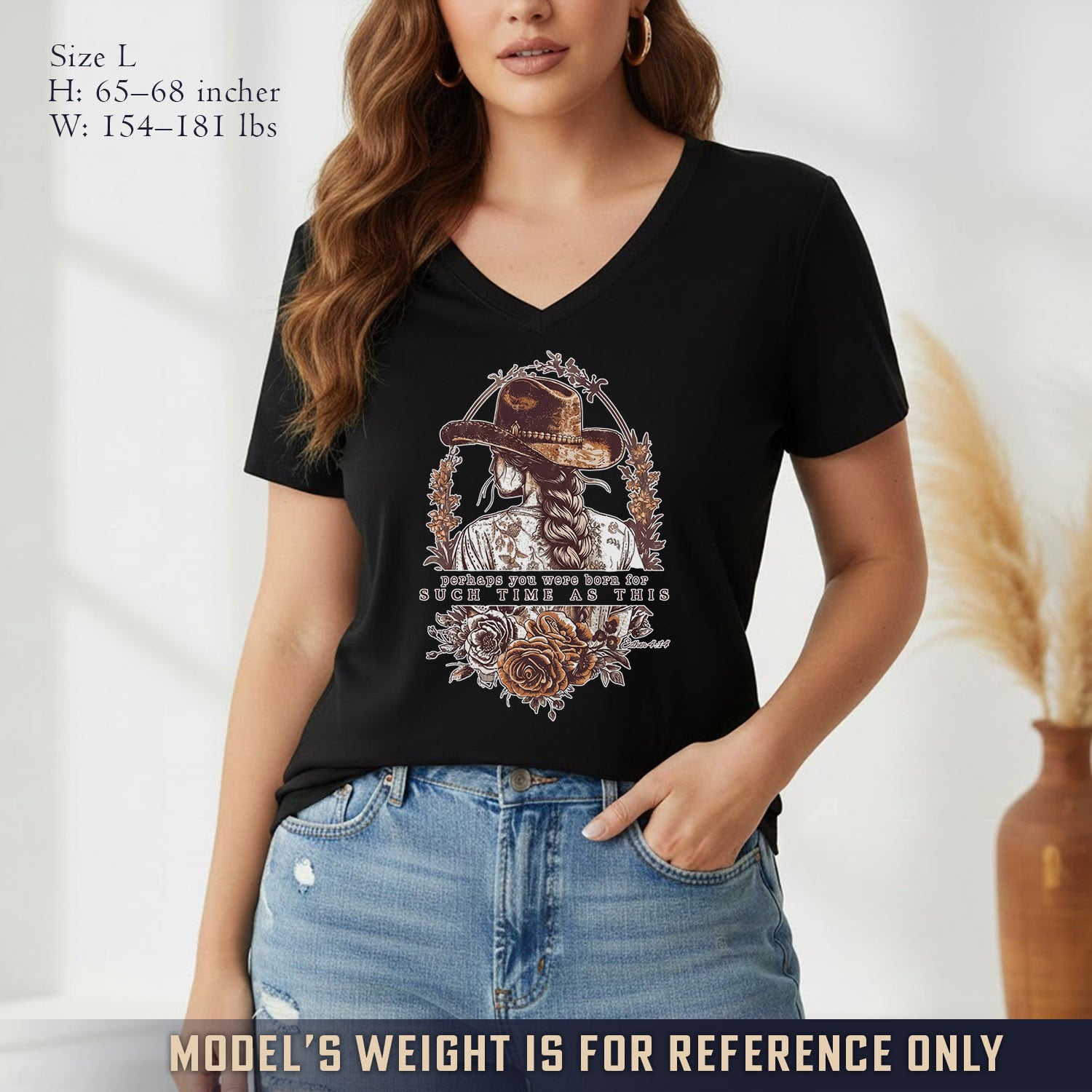Perhaps You Were Born For Such a Time as This - V-Neck Christian Shirt