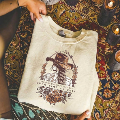 [COMFORT T-SHIRT] Perhaps You Were Born For Such a Time as This – Faith Floral