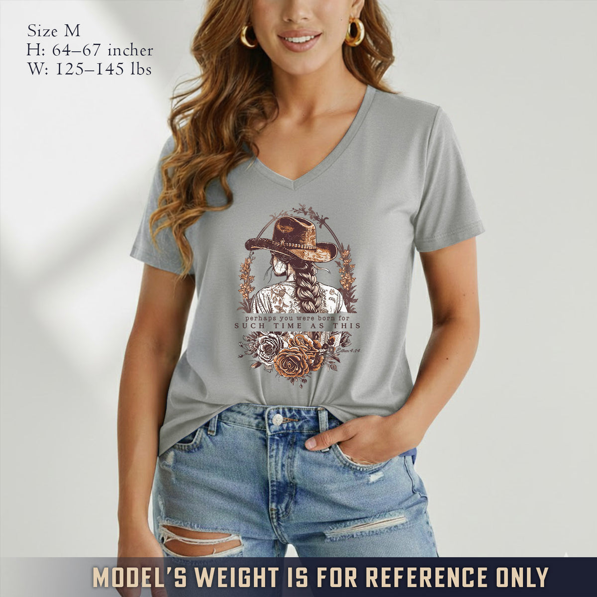 Perhaps You Were Born For Such a Time as This - V-Neck Christian Shirt