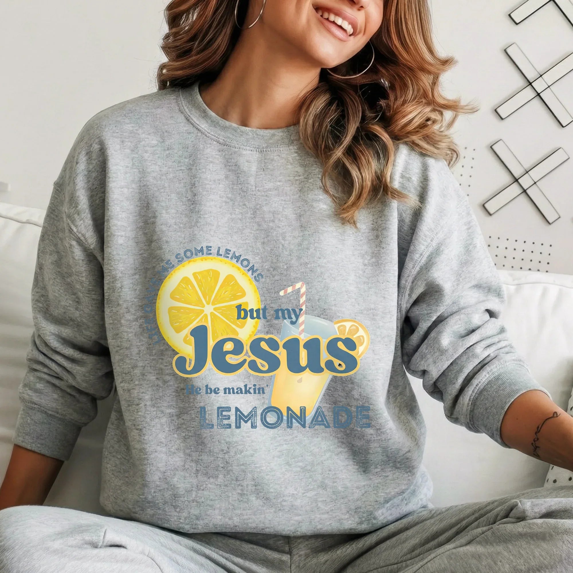 Jesus Makes Lemonade Retro Citrus Design – Faith Message – Unisex Tshirt / Hoodie / Sweatshirt - Faith Guided Life