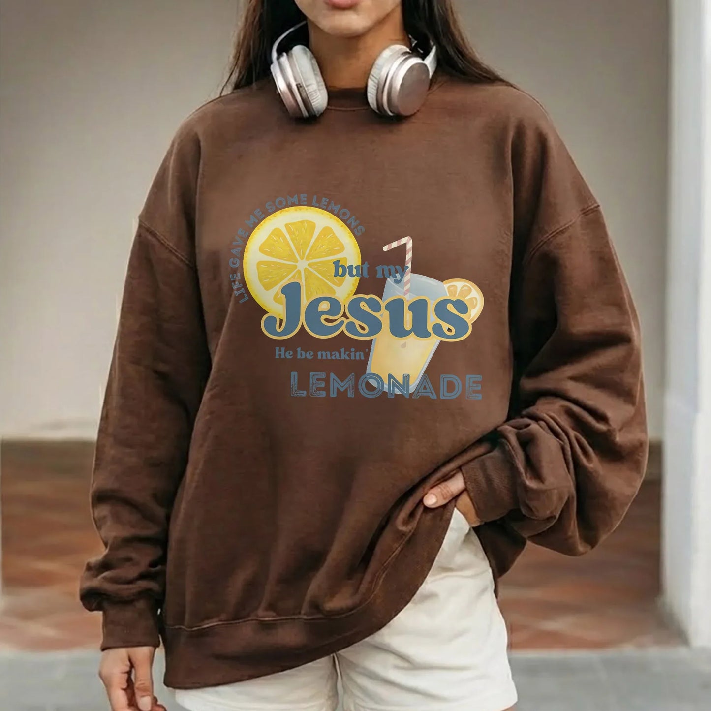 Jesus Makes Lemonade Retro Citrus Design – Faith Message – Unisex Tshirt / Hoodie / Sweatshirt - Faith Guided Life