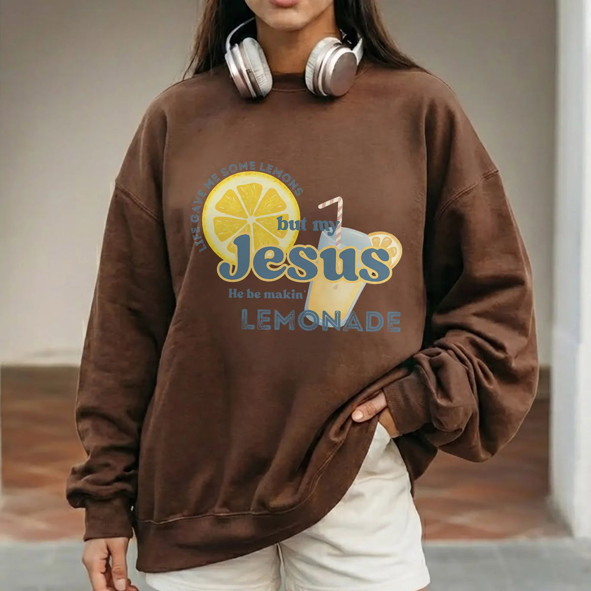 Jesus Makes Lemonade Retro Citrus Design – Faith Message – Unisex Tshirt / Hoodie / Sweatshirt - Faith Guided Life