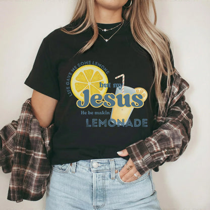 Jesus Makes Lemonade Retro Citrus Design – Faith Message – Unisex Tshirt / Hoodie / Sweatshirt - Faith Guided Life