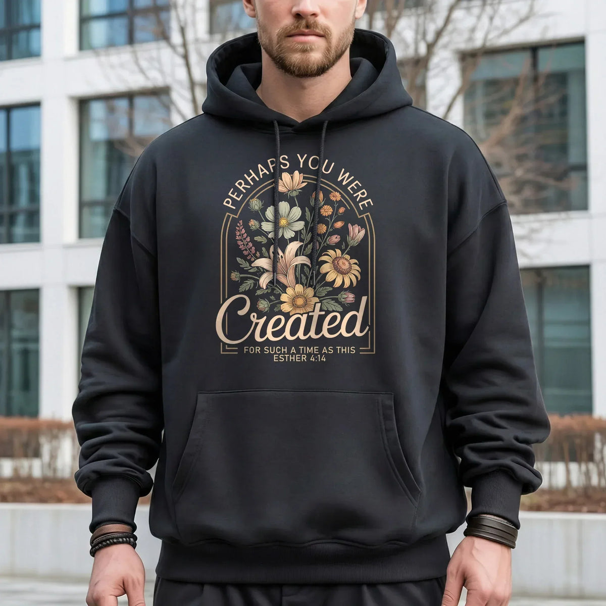 Perhaps You Were Created Vintage Floral Arch Design – Faith Floral – Unisex Tshirt / Hoodie / Sweatshirt - Faith Guided Life