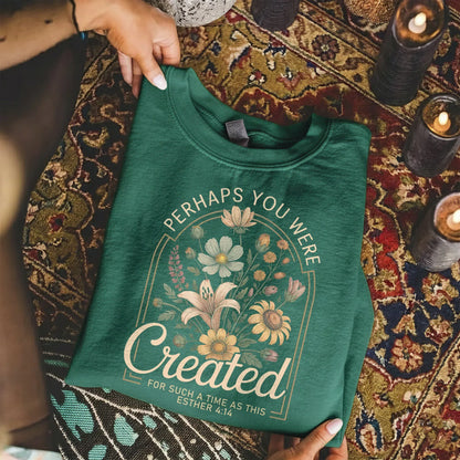 Perhaps You Were Created Vintage Floral Arch Design – Faith Floral – Unisex Tshirt / Hoodie / Sweatshirt - Faith Guided Life