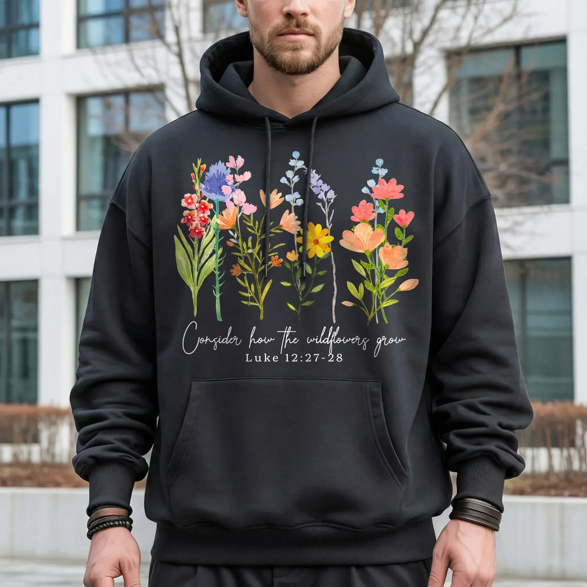 Consider How the Wildflowers Grow Design – Faith Floral – Unisex Tshirt / Hoodie / Sweatshirt - Faith Guided Life