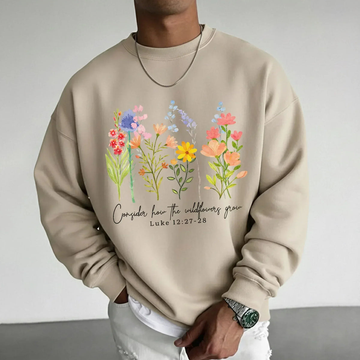 Consider How the Wildflowers Grow Design – Faith Floral – Unisex Tshirt / Hoodie / Sweatshirt - Faith Guided Life