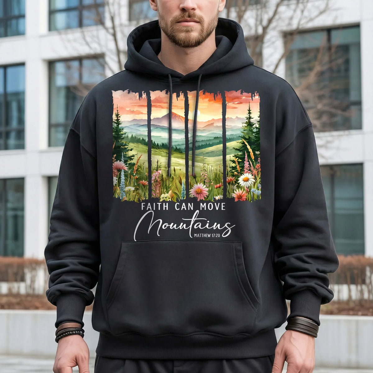 Faith Can Move Mountains Landscape Design – Landscape of Creation – Unisex T-shirt / Hoodie / Sweatshirt - Faith Guided Life