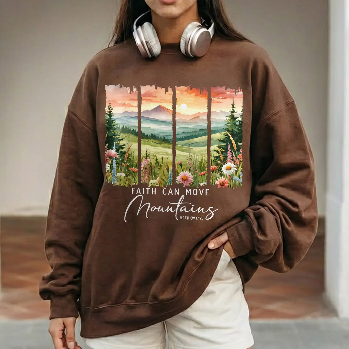 Faith Can Move Mountains Landscape Design – Landscape of Creation – Unisex T-shirt / Hoodie / Sweatshirt - Faith Guided Life