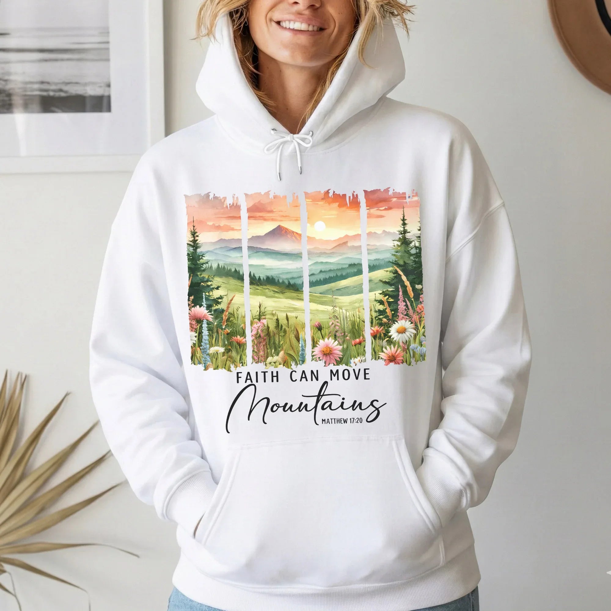 Faith Can Move Mountains Landscape Design – Landscape of Creation – Unisex T-shirt / Hoodie / Sweatshirt - Faith Guided Life