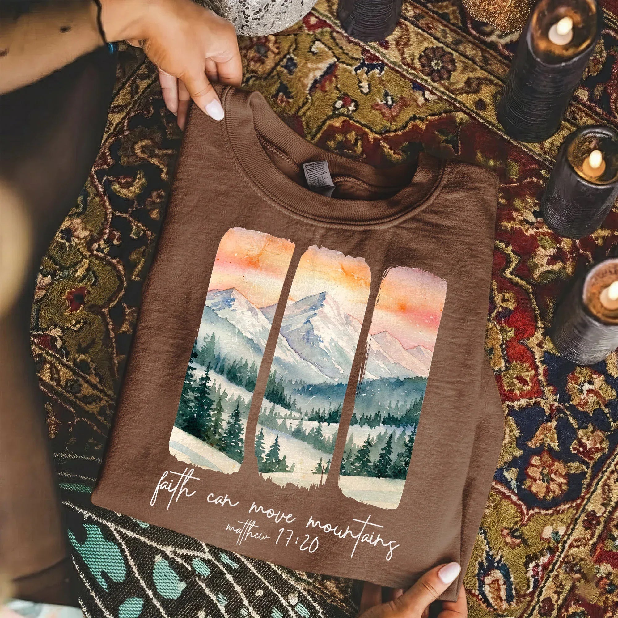 Faith Can Move Mountains – Landscape of Creation – Unisex T-shirt / Hoodie / Sweatshirt - Faith Guided Life