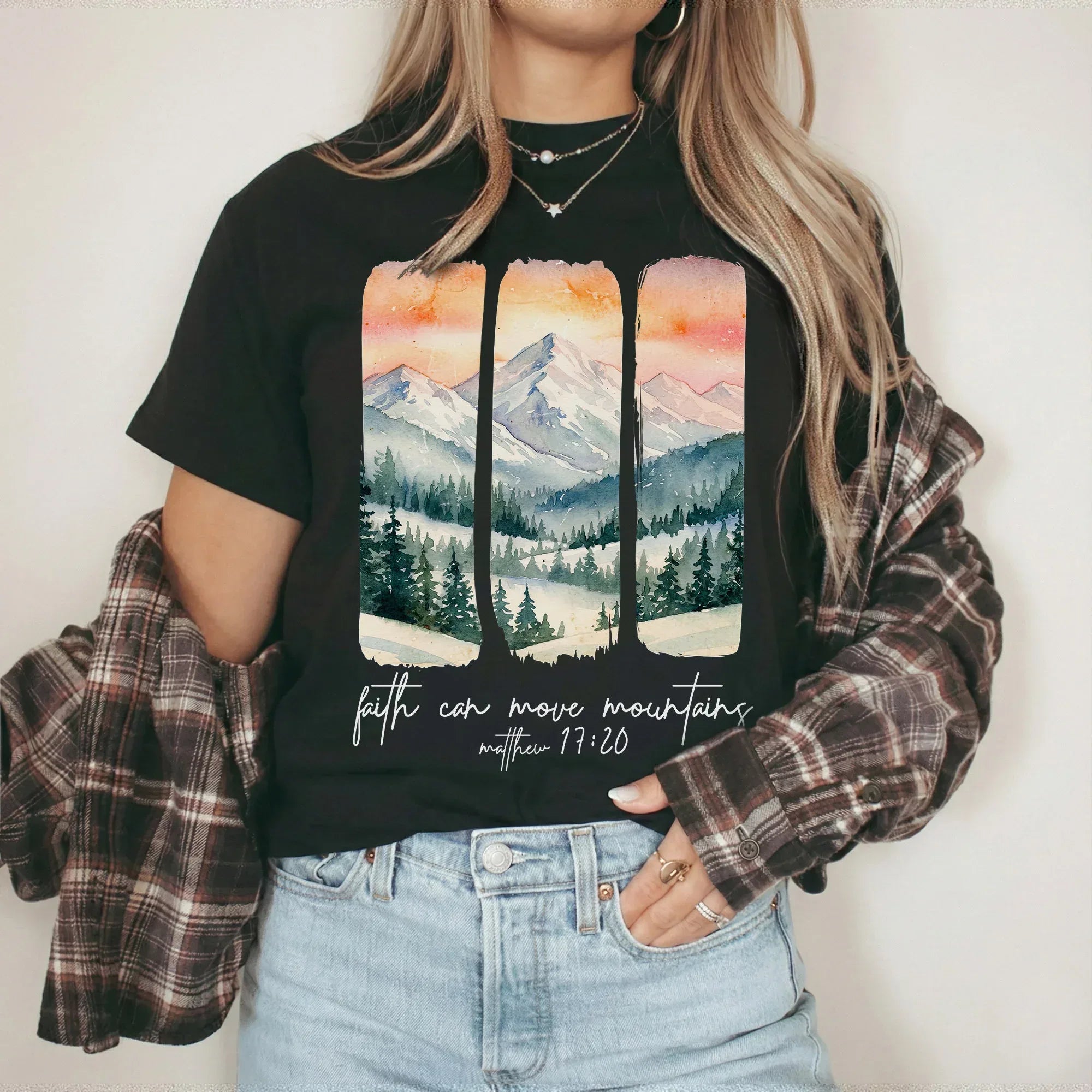 Faith Can Move Mountains – Landscape of Creation – Unisex T-shirt / Hoodie / Sweatshirt - Faith Guided Life
