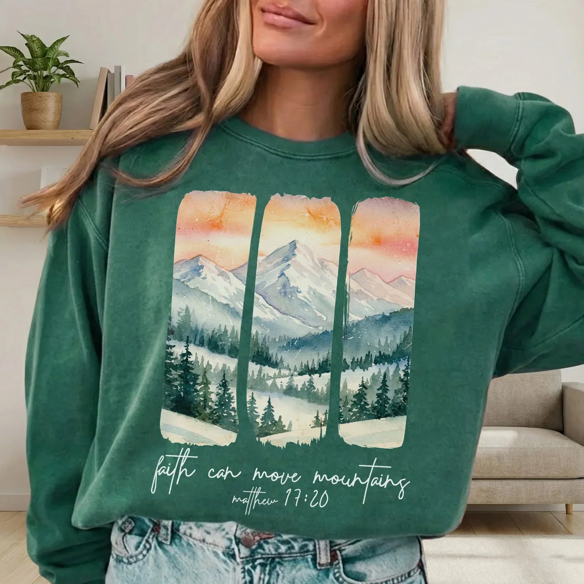 Faith Can Move Mountains – Landscape of Creation – Unisex T-shirt / Hoodie / Sweatshirt - Faith Guided Life