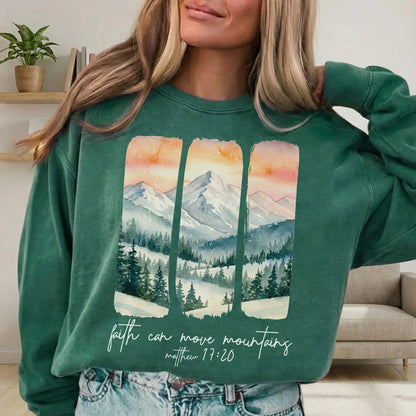 Faith Can Move Mountains – Landscape of Creation – Unisex T-shirt / Hoodie / Sweatshirt - Faith Guided Life