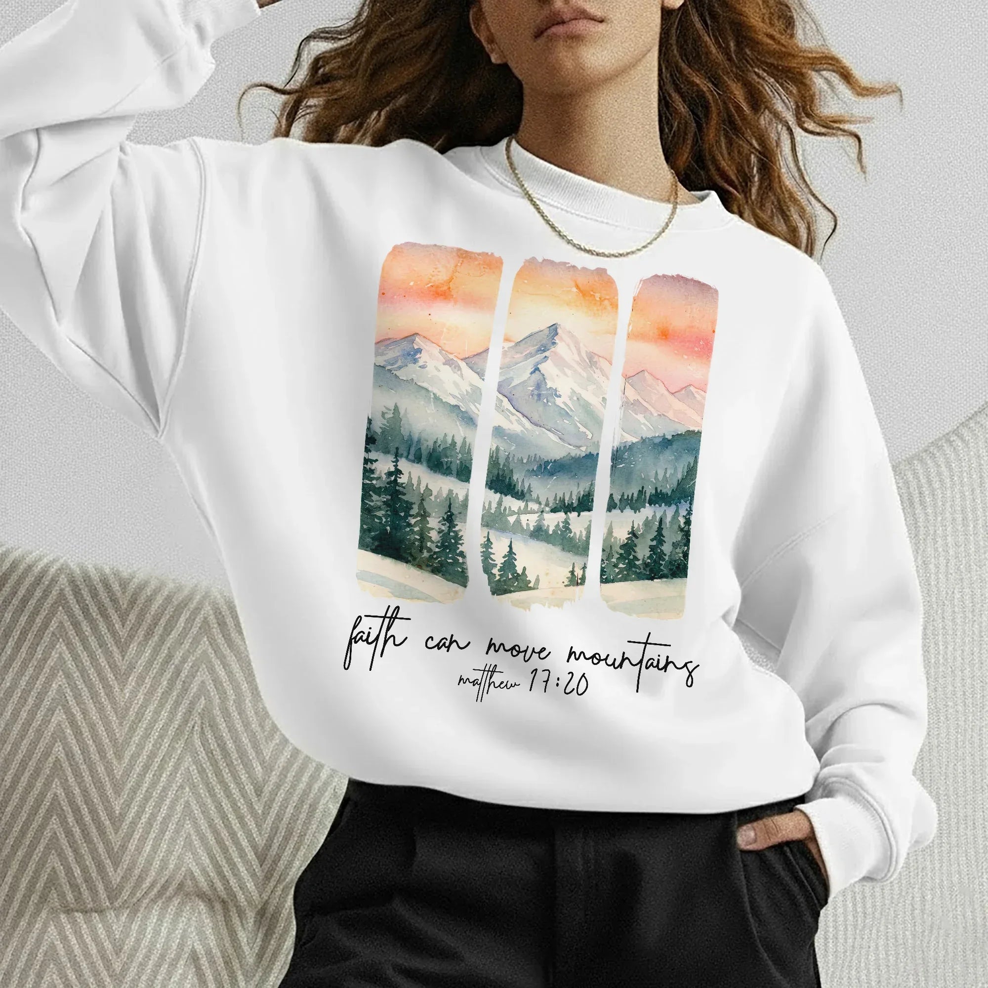 Faith Can Move Mountains – Landscape of Creation – Unisex T-shirt / Hoodie / Sweatshirt - Faith Guided Life