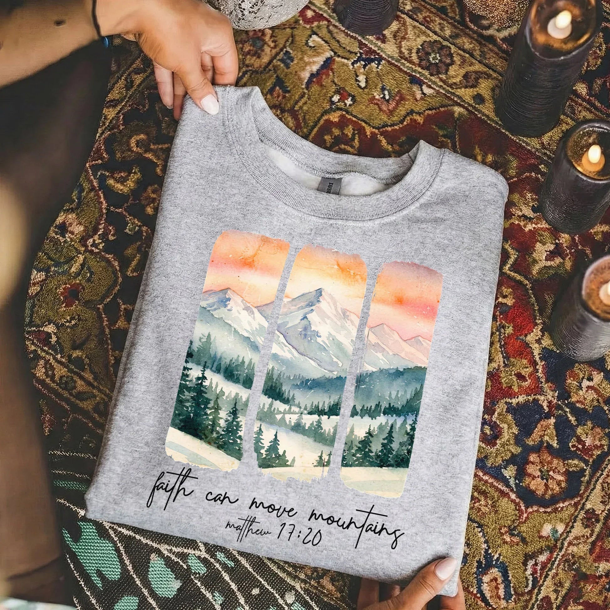 Faith Can Move Mountains – Landscape of Creation – Unisex T-shirt / Hoodie / Sweatshirt - Faith Guided Life