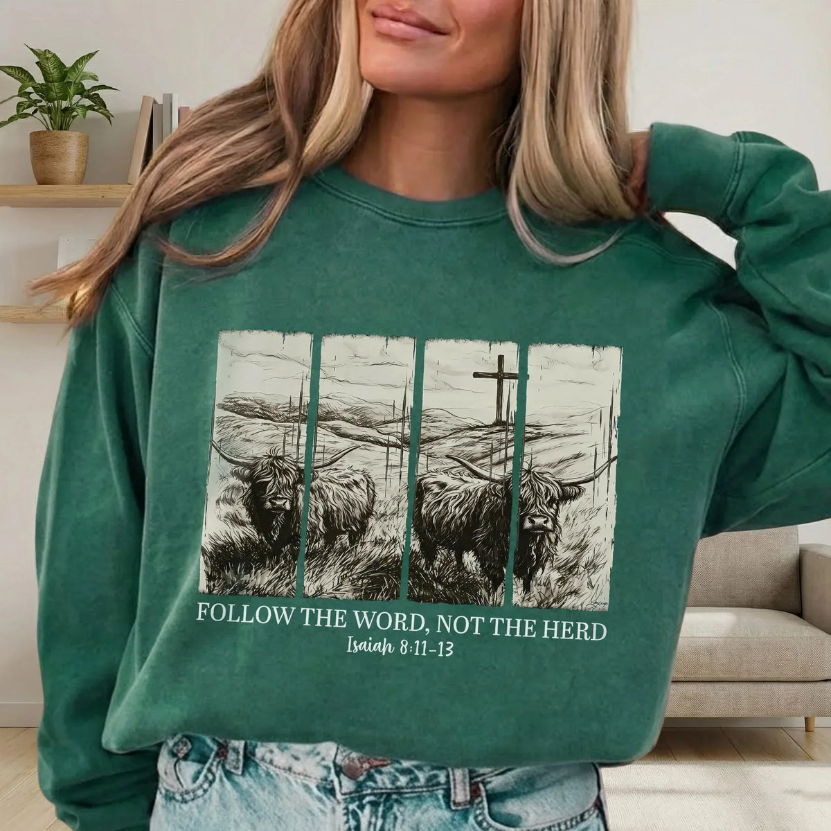 Follow the Word, Not the Herd – Landscape of Creation – Unisex Tshirt / Hoodie / Sweatshirt - Faith Guided Life