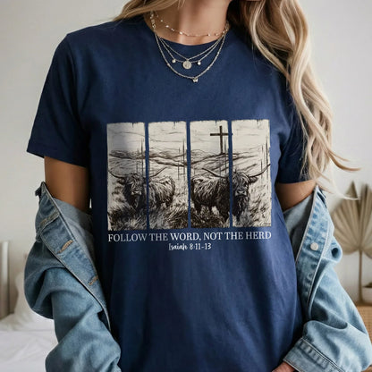 Follow the Word, Not the Herd – Landscape of Creation – Unisex Tshirt / Hoodie / Sweatshirt - Faith Guided Life