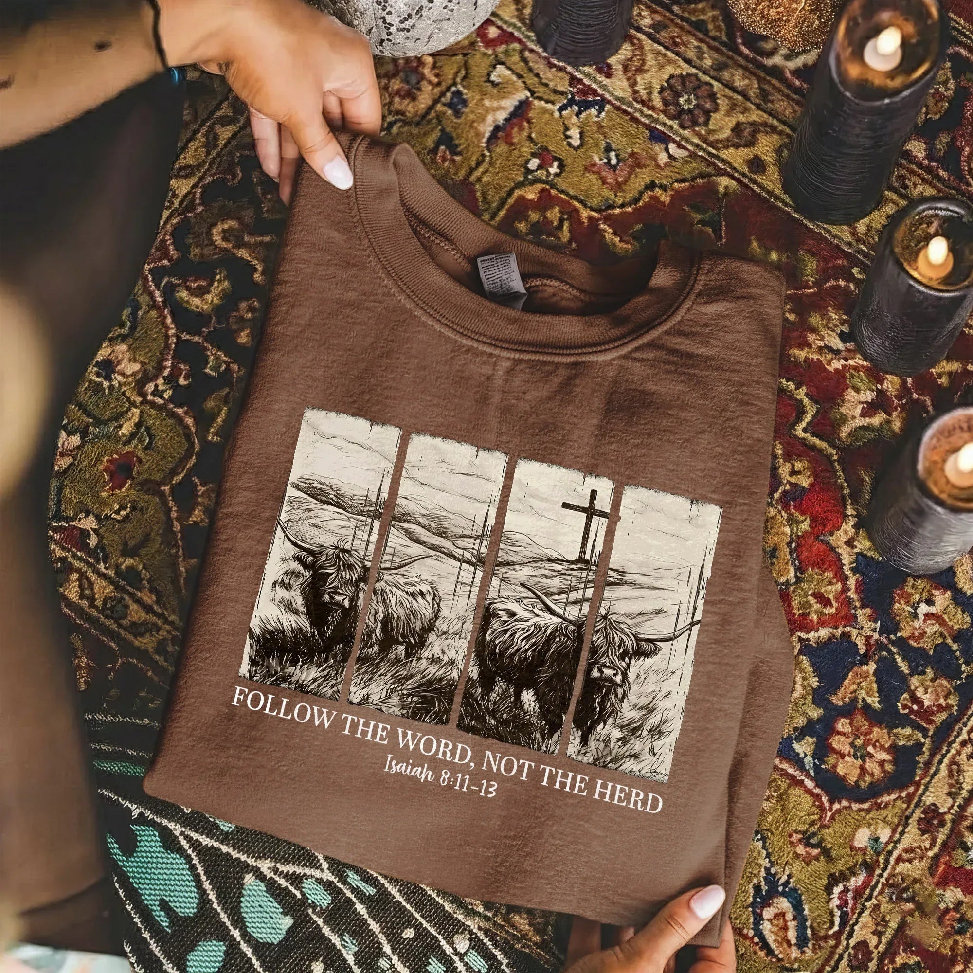 Follow the Word, Not the Herd – Landscape of Creation – Unisex Tshirt / Hoodie / Sweatshirt - Faith Guided Life