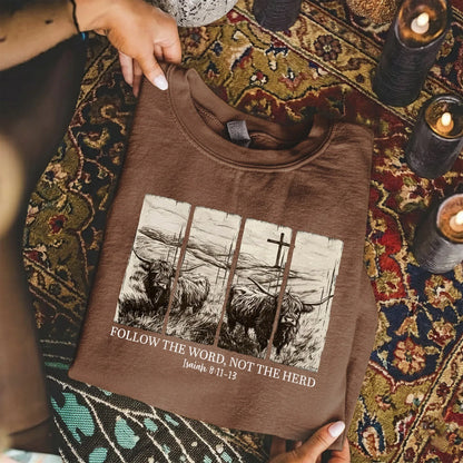 Follow the Word, Not the Herd – Landscape of Creation – Unisex Tshirt / Hoodie / Sweatshirt - Faith Guided Life
