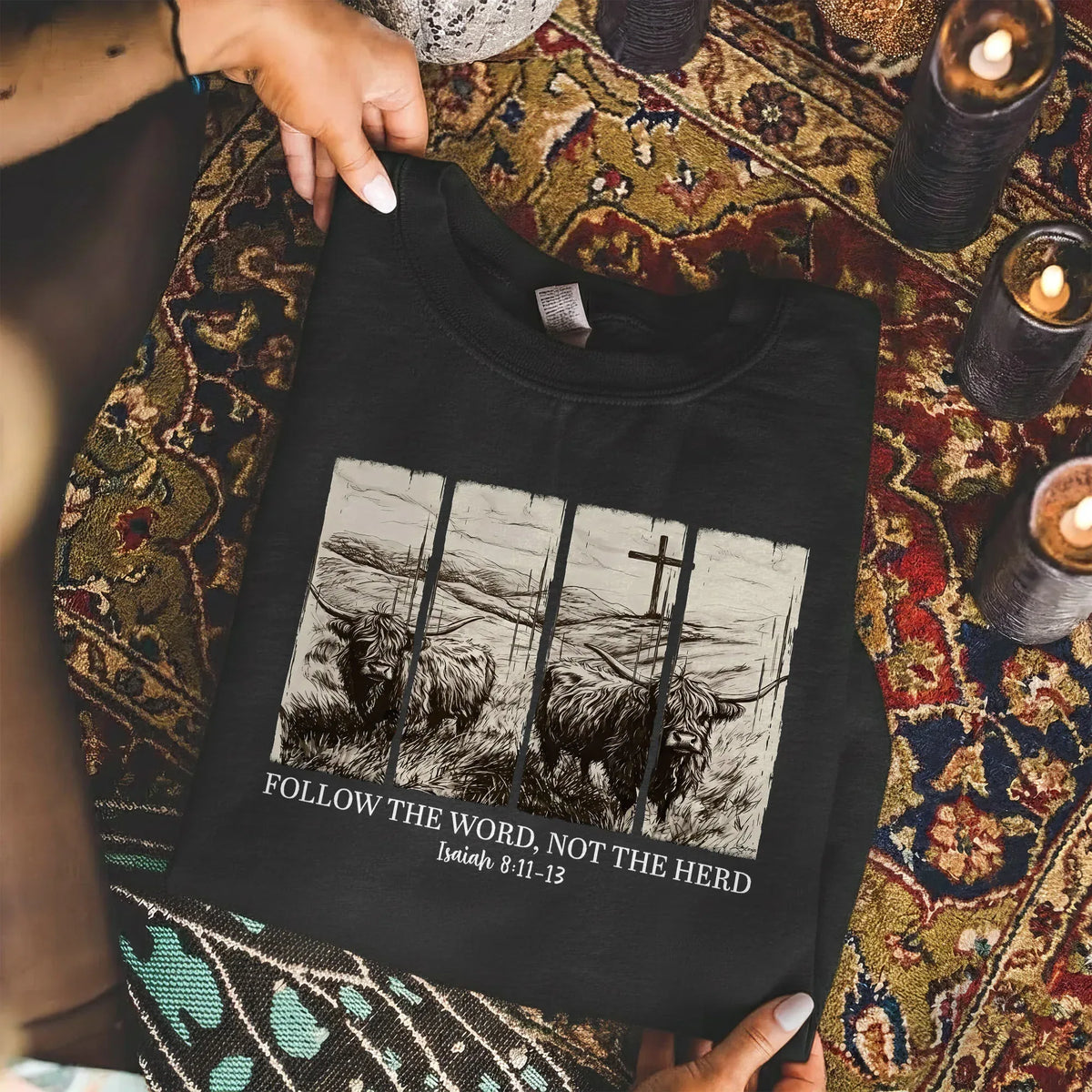 Follow the Word, Not the Herd – Landscape of Creation – Unisex Tshirt / Hoodie / Sweatshirt - Faith Guided Life