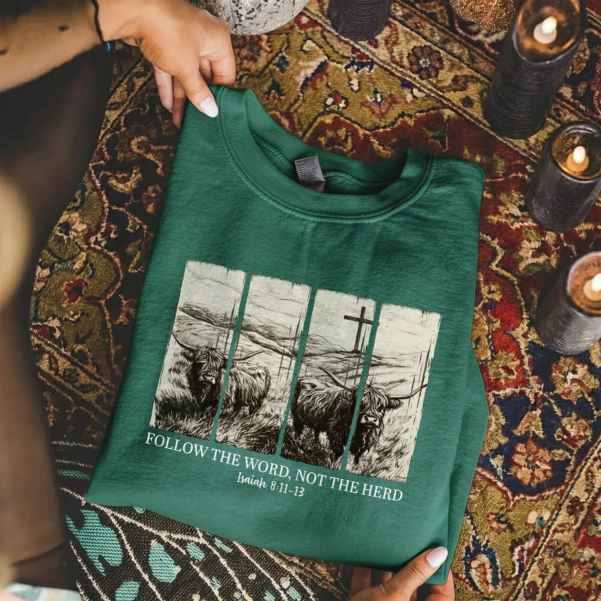 Follow the Word, Not the Herd – Landscape of Creation – Unisex Tshirt / Hoodie / Sweatshirt - Faith Guided Life