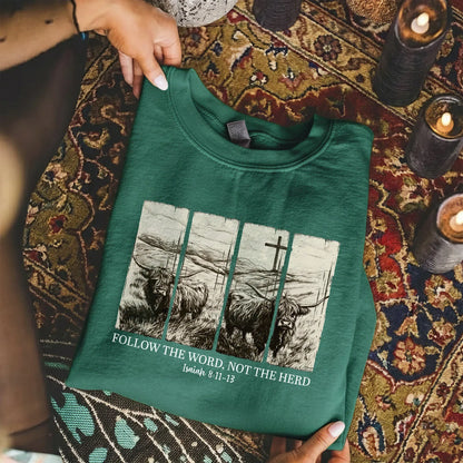 Follow the Word, Not the Herd – Landscape of Creation – Unisex Tshirt / Hoodie / Sweatshirt - Faith Guided Life
