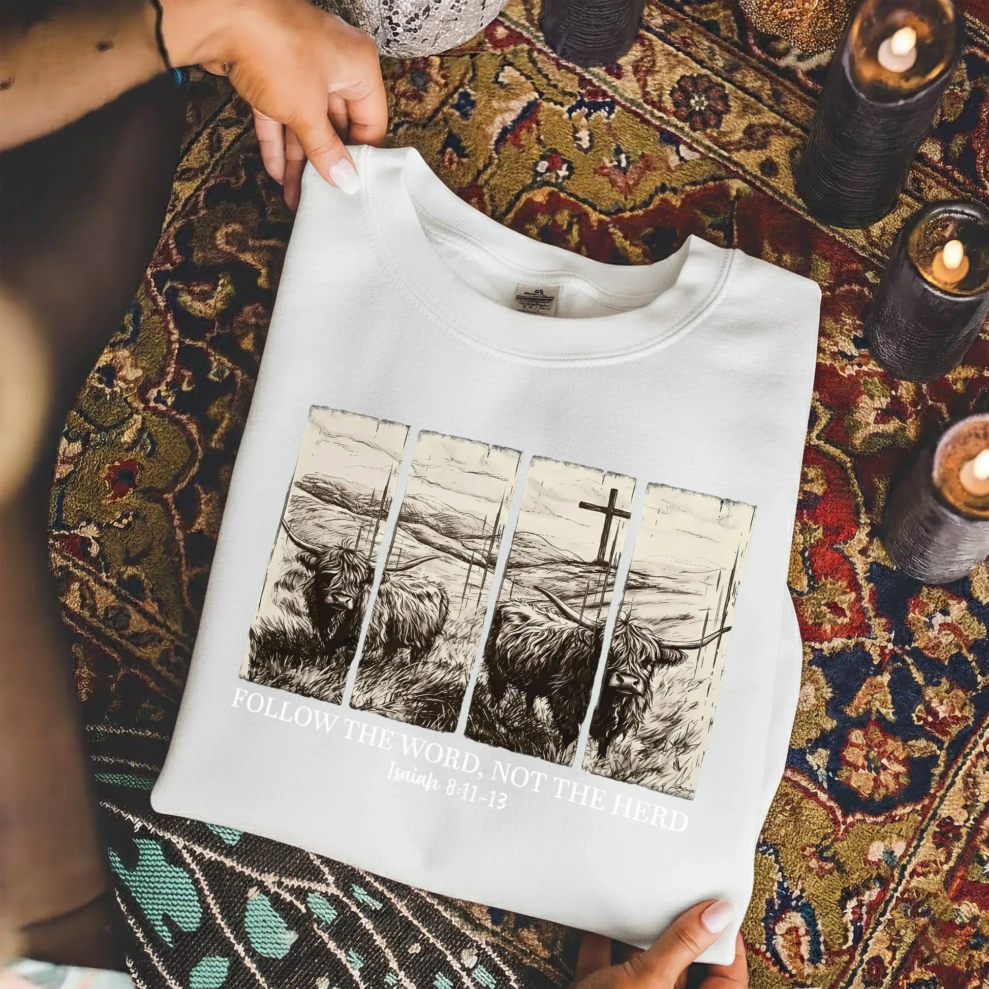 Follow the Word, Not the Herd – Landscape of Creation – Unisex Tshirt / Hoodie / Sweatshirt - Faith Guided Life