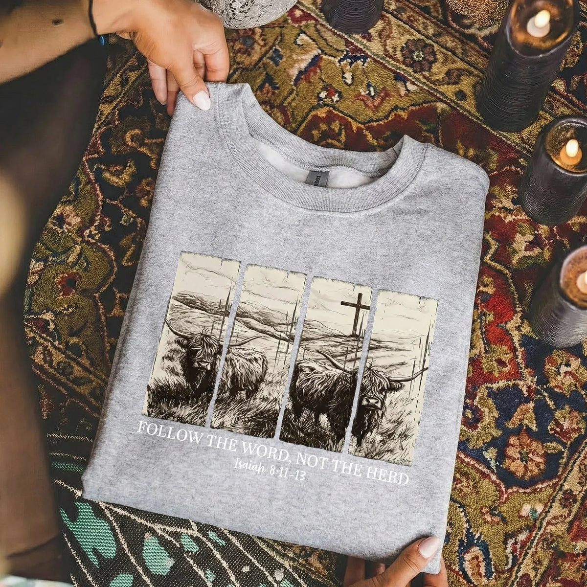Follow the Word, Not the Herd – Landscape of Creation – Unisex Tshirt / Hoodie / Sweatshirt - Faith Guided Life