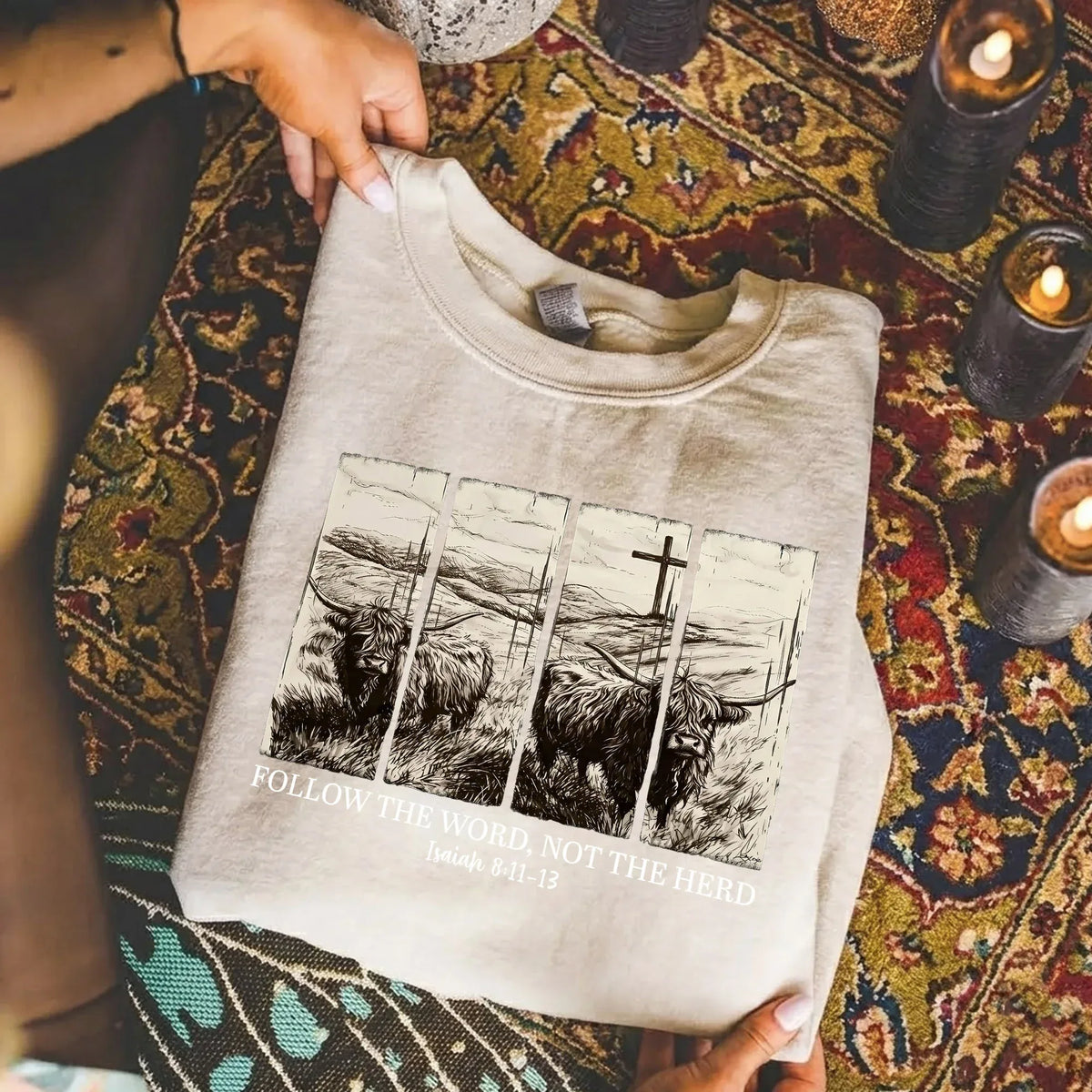 Follow the Word, Not the Herd – Landscape of Creation – Unisex Tshirt / Hoodie / Sweatshirt - Faith Guided Life