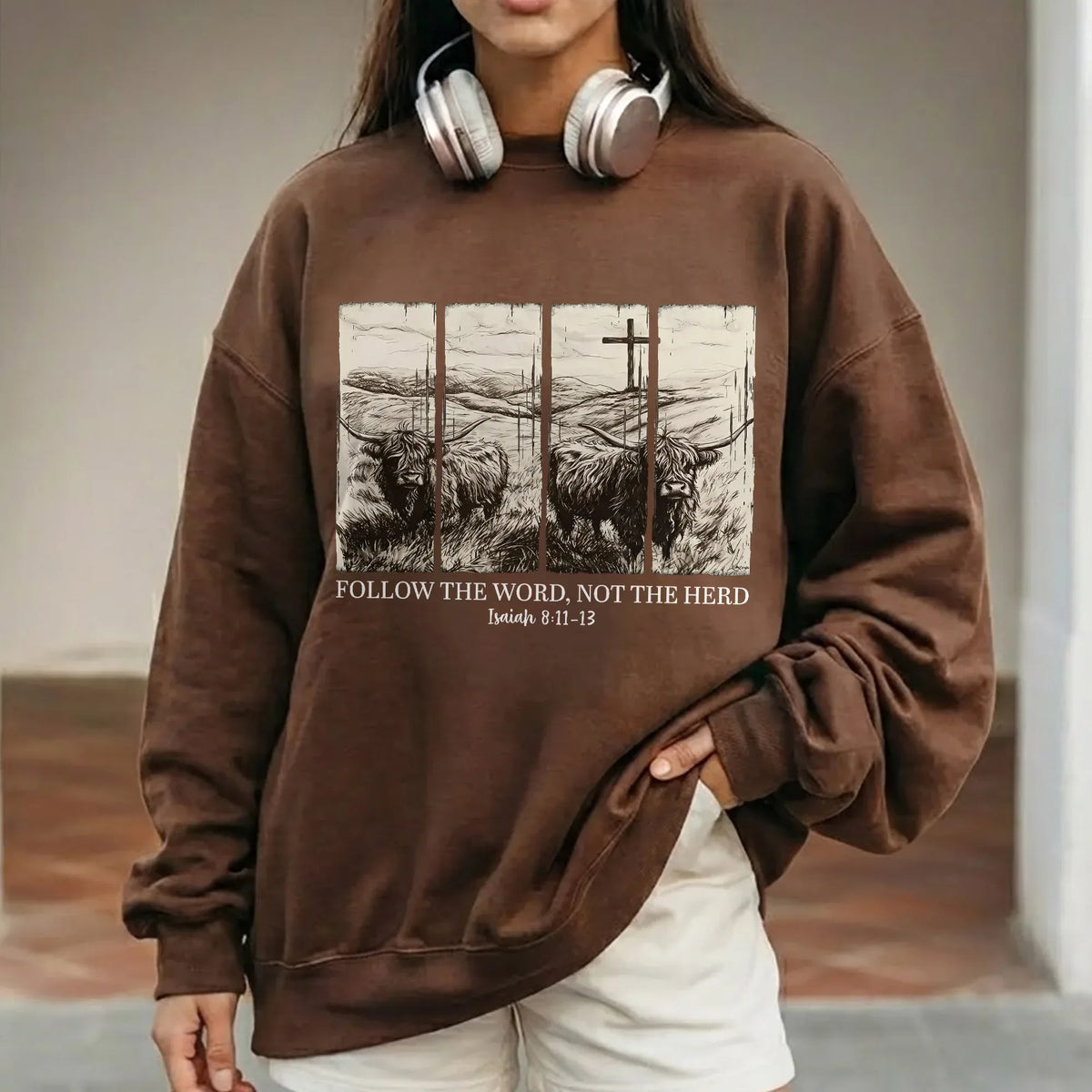 Follow the Word, Not the Herd – Landscape of Creation – Unisex Tshirt / Hoodie / Sweatshirt - Faith Guided Life