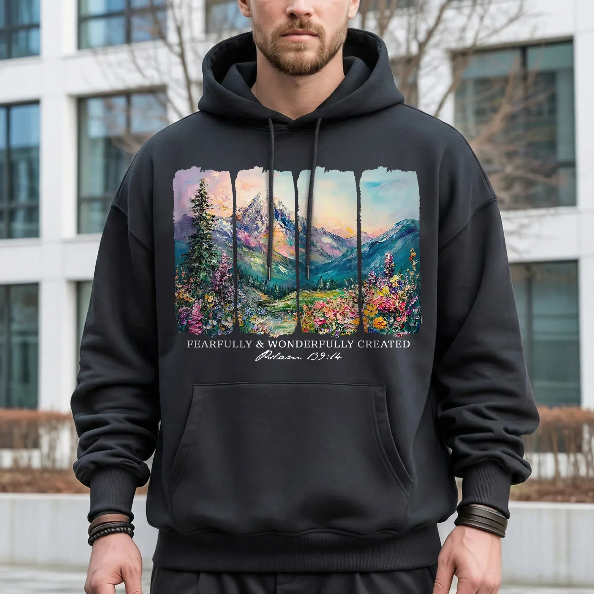 Fearfully & Wonderfully Created Mountain Landscape – Landscape of Creation – Unisex Tshirt / Hoodie / Sweatshirt - Faith Guided Life