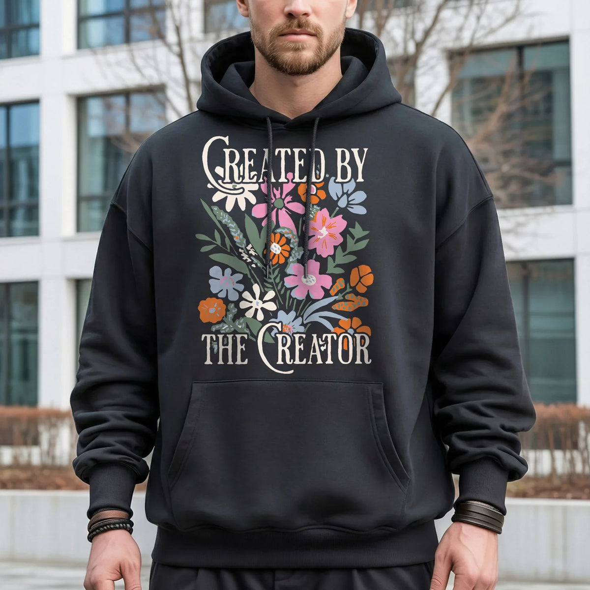 Created by the Creator Floral Faith Design – Faith Floral – Unisex Tshirt / Hoodie / Sweatshirt - Faith Guided Life